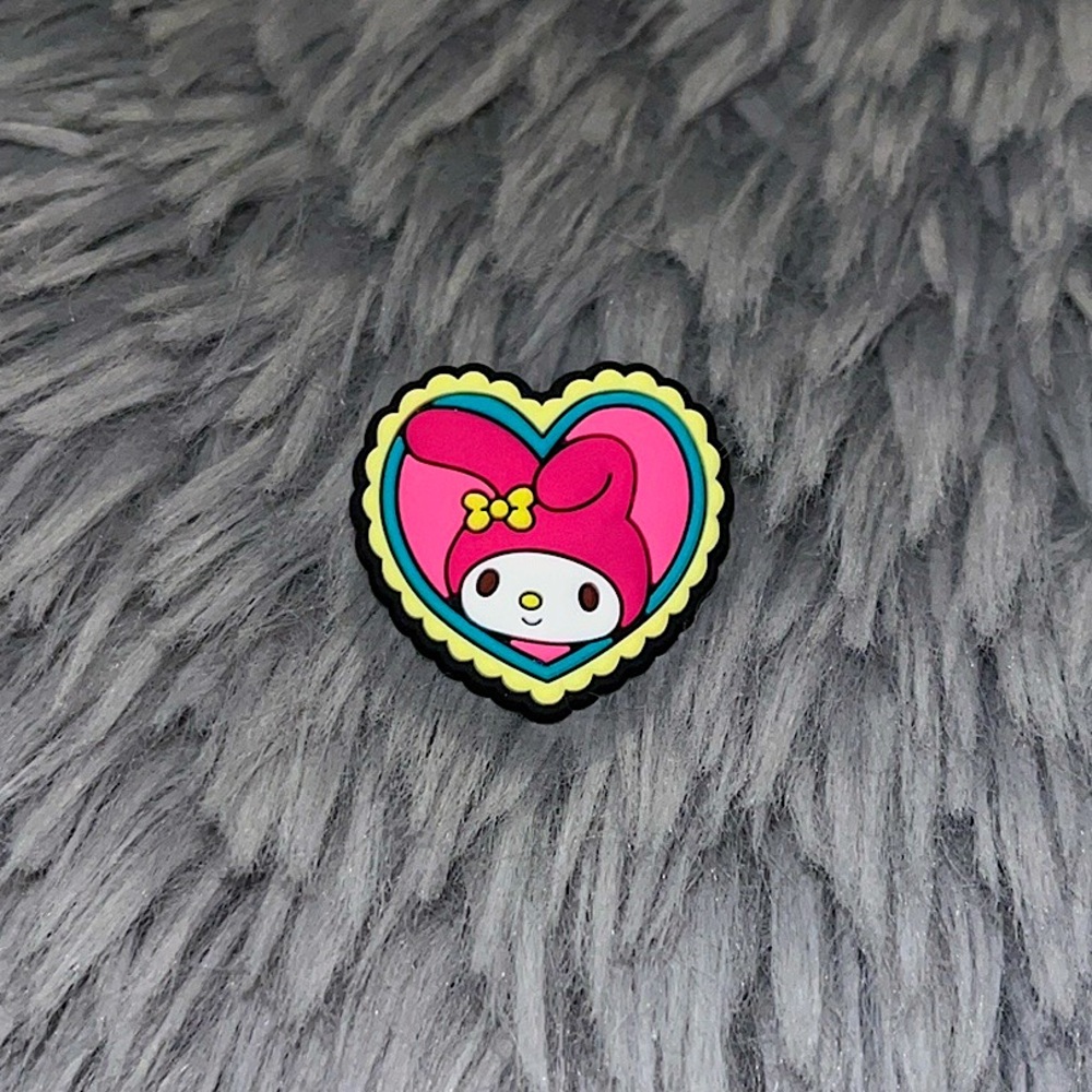 3 for $6!! my melody sanrio heart croc charm